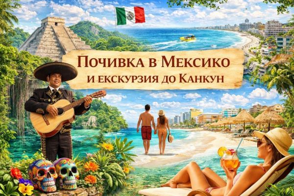 Почивка в Мексико и екскурзия до Канкун от София - 2026